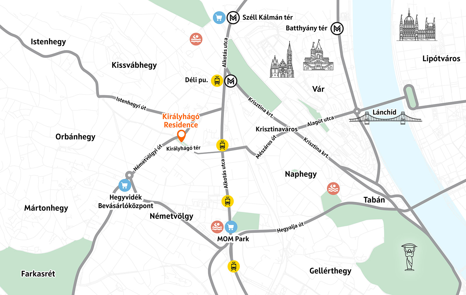Királyhágó Residence térkép